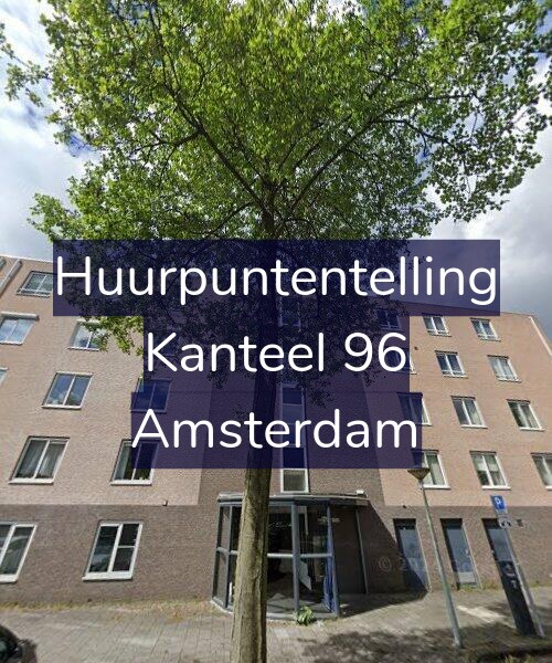 Foto gevel Huurpuntentelling voor Kanteel 96, Amsterdam