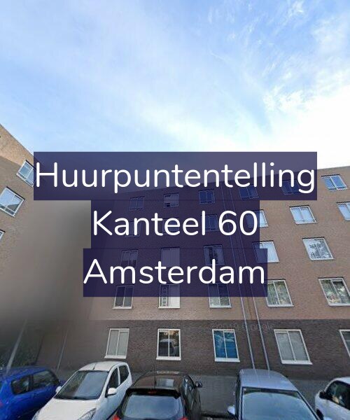Foto gevel Huurpuntentelling voor Kanteel 60, Amsterdam