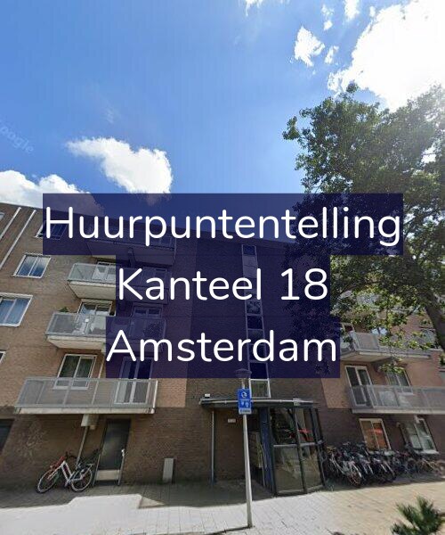 Foto gevel Huurpuntentelling voor Kanteel 18, Amsterdam