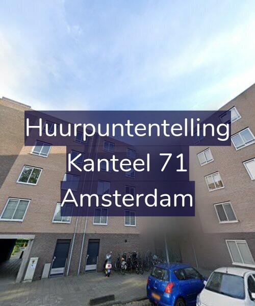 Foto gevel Huurpuntentelling voor Kanteel 71, Amsterdam