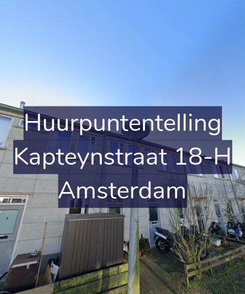 Foto gevel Huurpuntentelling voor Kapteynstraat 18-H, Amsterdam