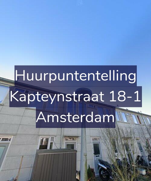 Foto gevel Huurpuntentelling voor Kapteynstraat 18-1, Amsterdam