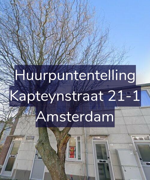 Foto gevel Huurpuntentelling voor Kapteynstraat 21-1, Amsterdam