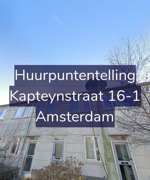 Foto gevel Huurpuntentelling voor Kapteynstraat 16-1, Amsterdam