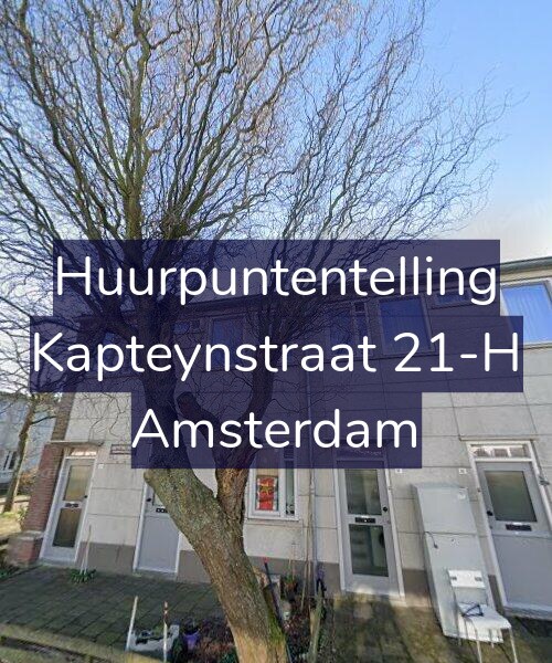 Foto gevel Huurpuntentelling voor Kapteynstraat 21-H, Amsterdam