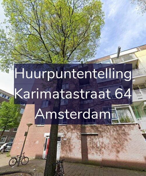 Foto gevel Huurpuntentelling voor Karimatastraat 64, Amsterdam
