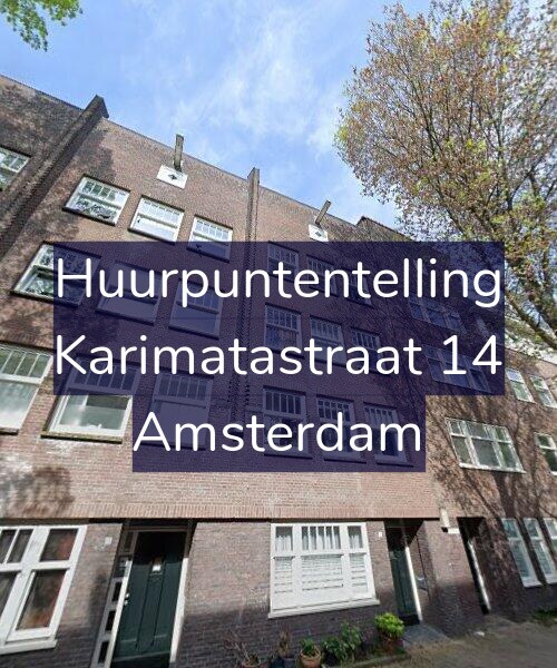 Foto gevel Huurpuntentelling voor Karimatastraat 14, Amsterdam
