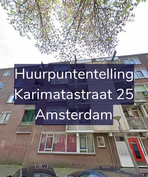 Foto gevel Huurpuntentelling voor Karimatastraat 25, Amsterdam