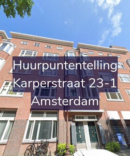 Foto gevel Huurpuntentelling voor Karperstraat 23-1, Amsterdam