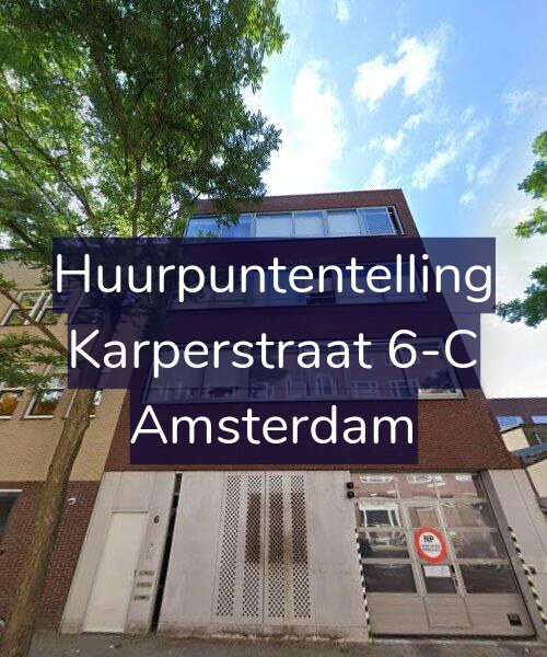 Foto gevel Huurpuntentelling voor Karperstraat 6-C, Amsterdam