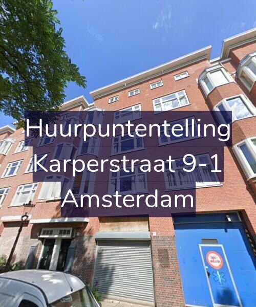 Foto gevel Huurpuntentelling voor Karperstraat 9-1, Amsterdam