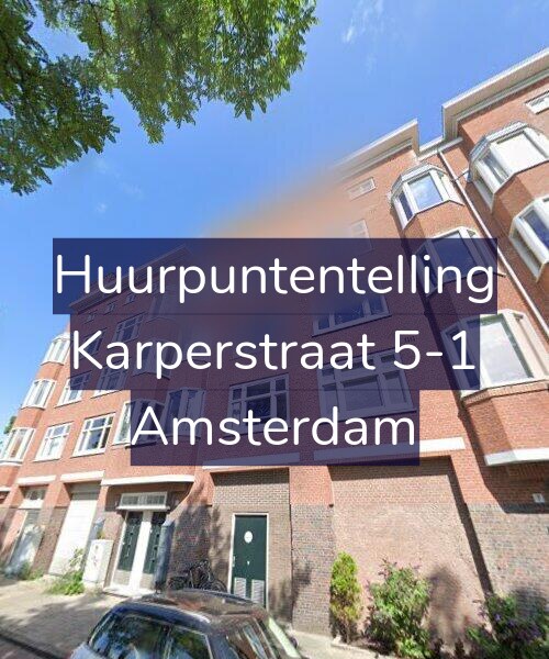 Foto gevel Huurpuntentelling voor Karperstraat 5-1, Amsterdam