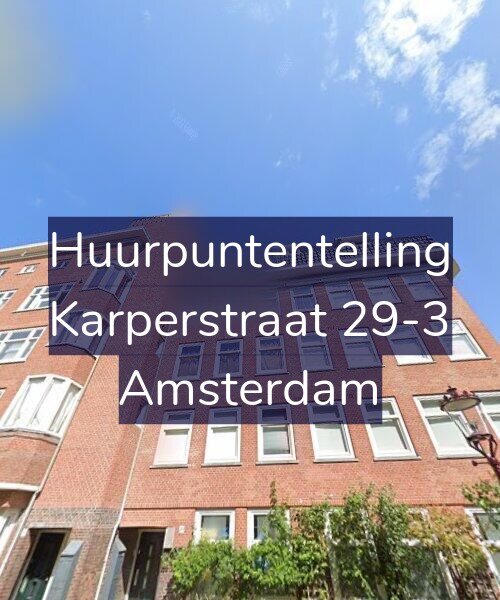 Foto gevel Huurpuntentelling voor Karperstraat 29-3, Amsterdam