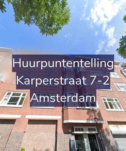 Foto gevel Huurpuntentelling voor Karperstraat 7-2, Amsterdam