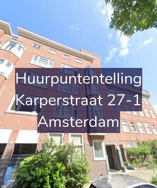 Foto gevel Huurpuntentelling voor Karperstraat 27-1, Amsterdam