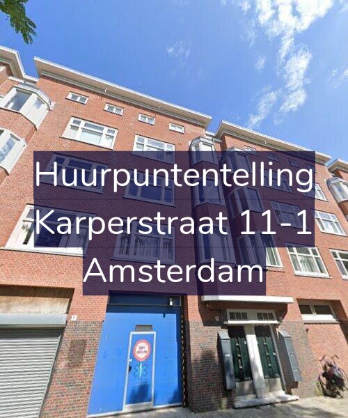 Foto gevel Huurpuntentelling voor Karperstraat 11-1, Amsterdam