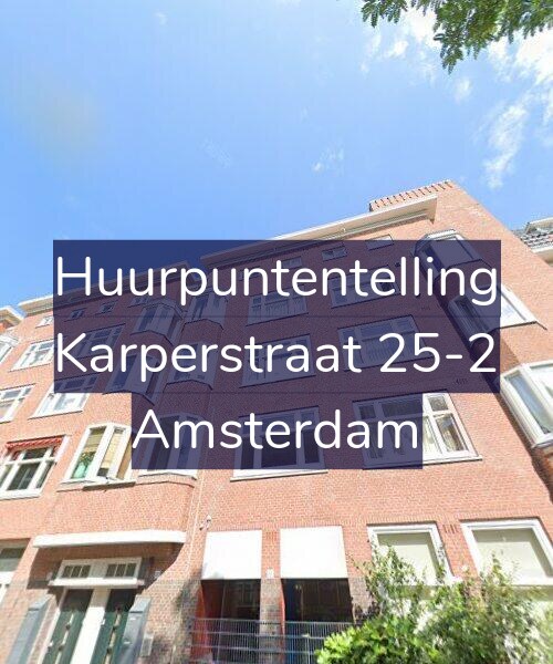 Foto gevel Huurpuntentelling voor Karperstraat 25-2, Amsterdam