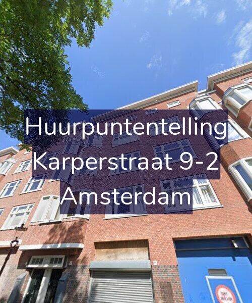 Foto gevel Huurpuntentelling voor Karperstraat 9-2, Amsterdam