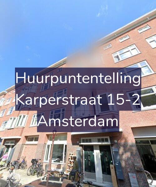Foto gevel Huurpuntentelling voor Karperstraat 15-2, Amsterdam