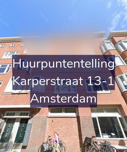 Foto gevel Huurpuntentelling voor Karperstraat 13-1, Amsterdam