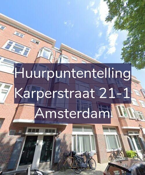 Foto gevel Huurpuntentelling voor Karperstraat 21-1, Amsterdam