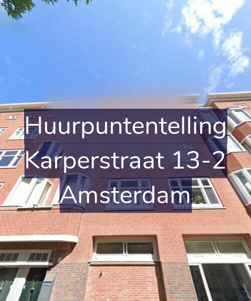 Foto gevel Huurpuntentelling voor Karperstraat 13-2, Amsterdam