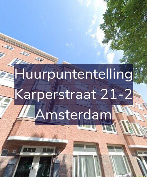 Foto gevel Huurpuntentelling voor Karperstraat 21-2, Amsterdam
