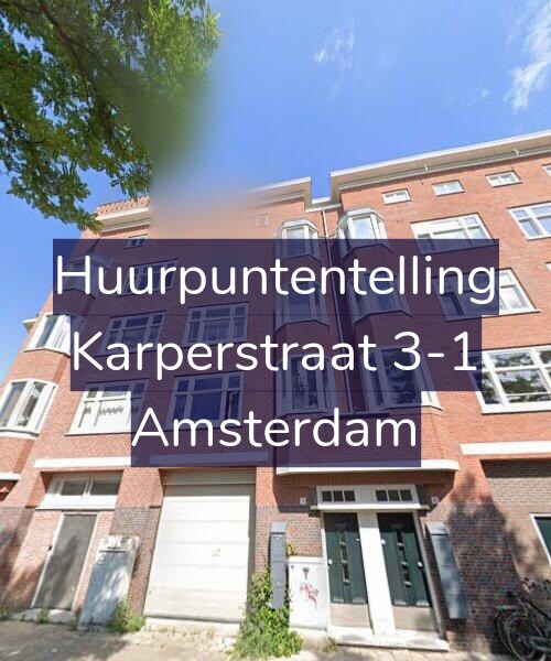Foto gevel Huurpuntentelling voor Karperstraat 3-1, Amsterdam