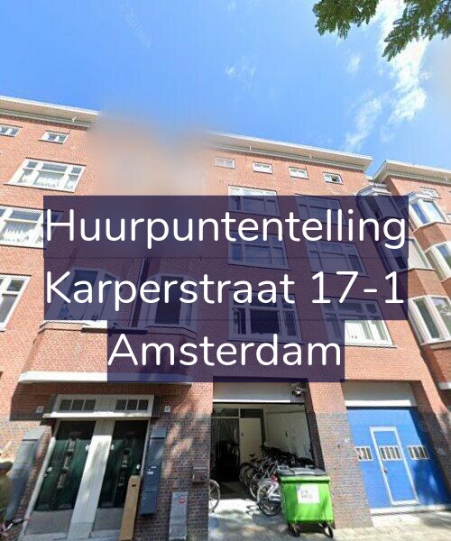 Foto gevel Huurpuntentelling voor Karperstraat 17-1, Amsterdam