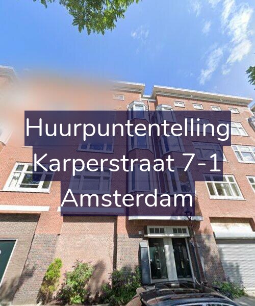 Foto gevel Huurpuntentelling voor Karperstraat 7-1, Amsterdam