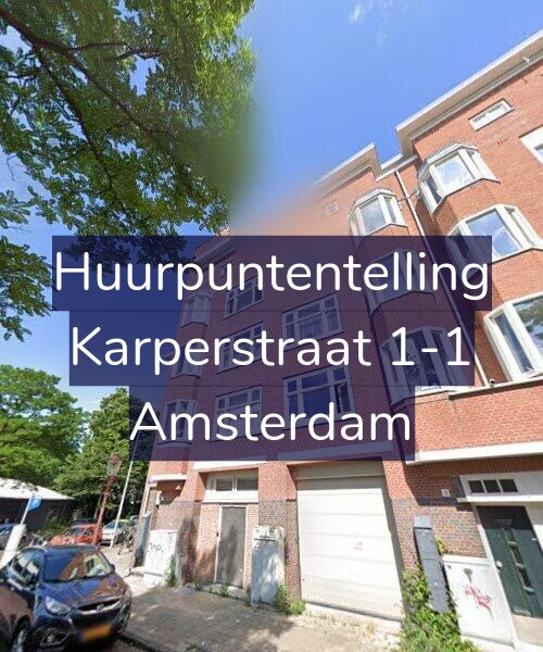 Foto gevel Huurpuntentelling voor Karperstraat 1-1, Amsterdam