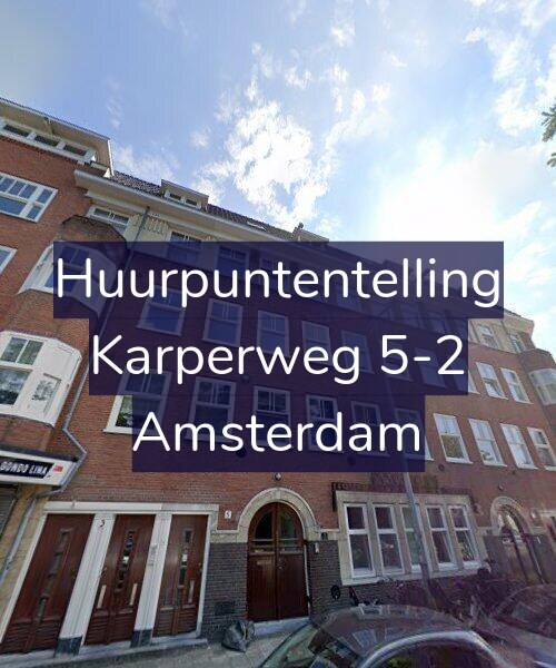 Foto gevel Huurpuntentelling voor Karperweg 5-2, Amsterdam