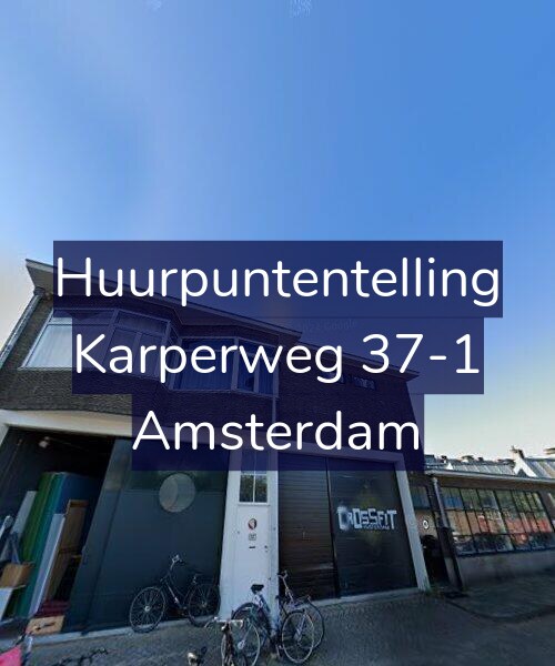 Foto gevel Huurpuntentelling voor Karperweg 37-1, Amsterdam