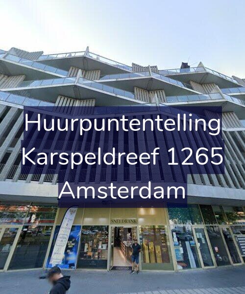 Foto gevel Huurpuntentelling voor Karspeldreef 1265, Amsterdam