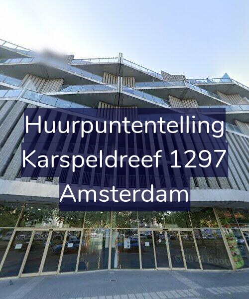 Foto gevel Huurpuntentelling voor Karspeldreef 1297, Amsterdam