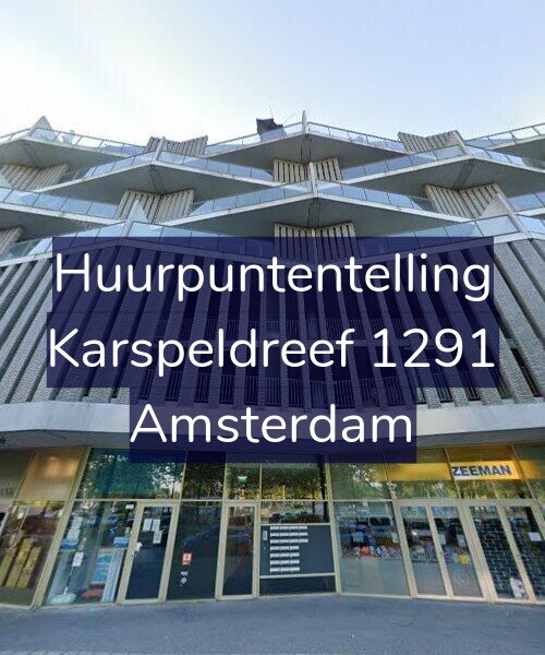 Foto gevel Huurpuntentelling voor Karspeldreef 1291, Amsterdam