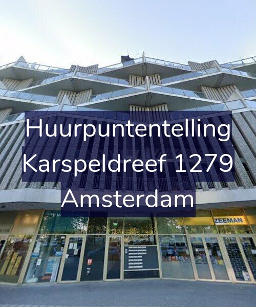Foto gevel Huurpuntentelling voor Karspeldreef 1279, Amsterdam