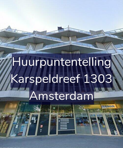 Foto gevel Huurpuntentelling voor Karspeldreef 1303, Amsterdam