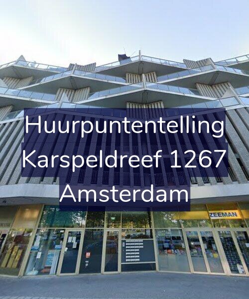 Foto gevel Huurpuntentelling voor Karspeldreef 1267, Amsterdam