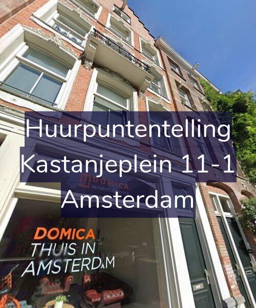 Foto gevel Huurpuntentelling voor Kastanjeplein 11-1, Amsterdam