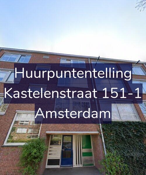Foto gevel Huurpuntentelling voor Kastelenstraat 151-1, Amsterdam