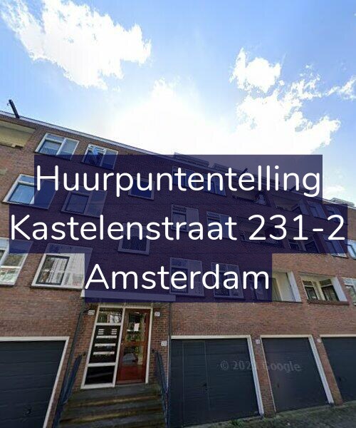 Foto gevel Huurpuntentelling voor Kastelenstraat 231-2, Amsterdam