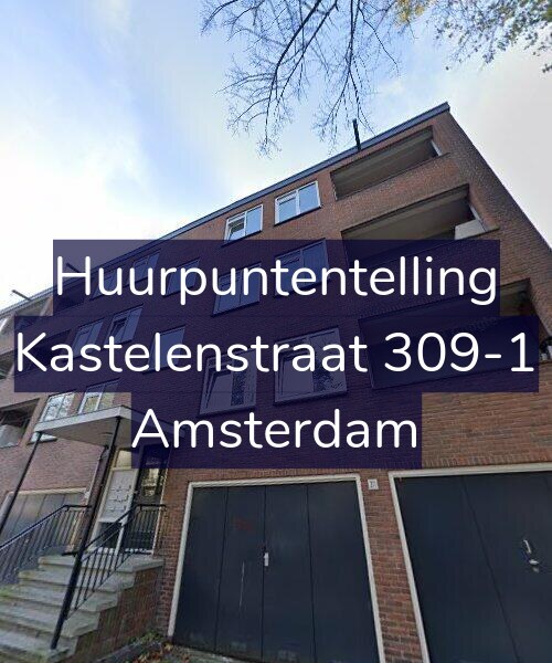 Foto gevel Huurpuntentelling voor Kastelenstraat 309-1, Amsterdam