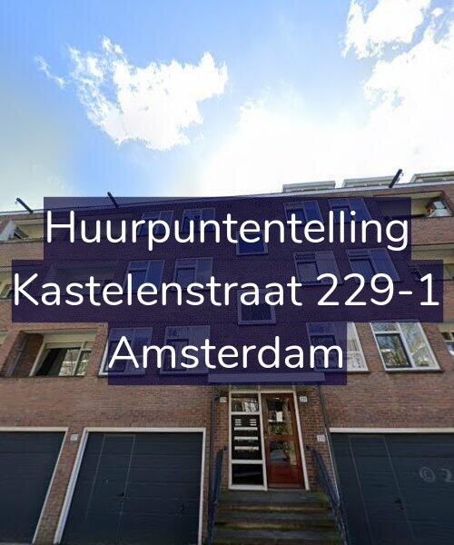 Foto gevel Huurpuntentelling voor Kastelenstraat 229-1, Amsterdam