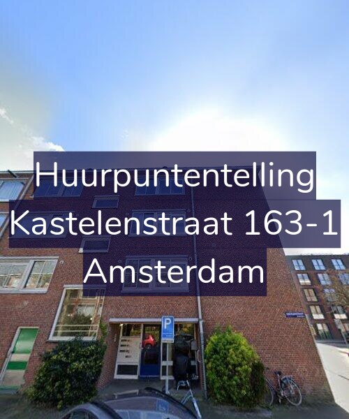 Foto gevel Huurpuntentelling voor Kastelenstraat 163-1, Amsterdam