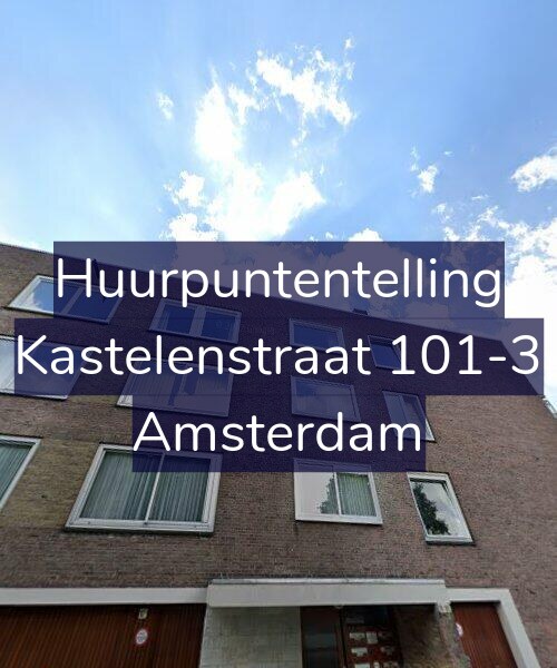 Foto gevel Huurpuntentelling voor Kastelenstraat 101-3, Amsterdam
