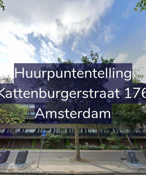 Foto gevel Huurpuntentelling voor Kattenburgerstraat 176, Amsterdam