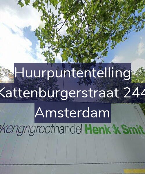 Foto gevel Huurpuntentelling voor Kattenburgerstraat 244, Amsterdam