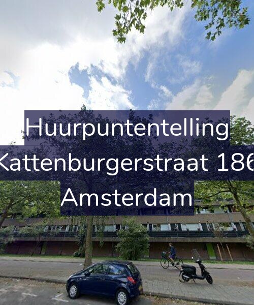 Foto gevel Huurpuntentelling voor Kattenburgerstraat 186, Amsterdam