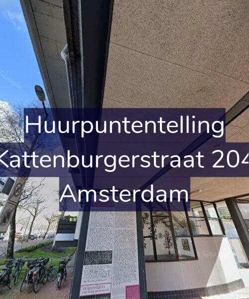 Foto gevel Huurpuntentelling voor Kattenburgerstraat 204, Amsterdam